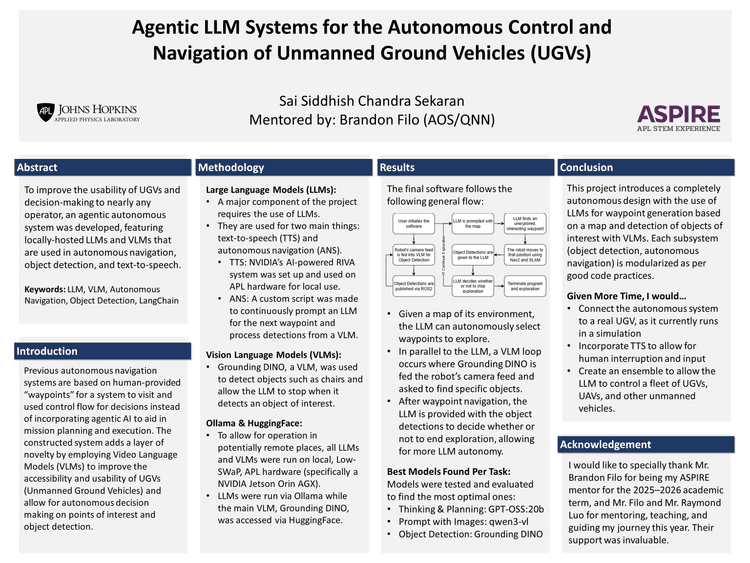 Final poster: LLM control of a multi-robot team, ASPIRE academic term 2025โ2026